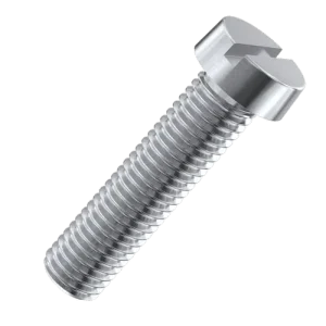 4mmx10mm Cheese Head Slotted Machine Screw Zinc Plated