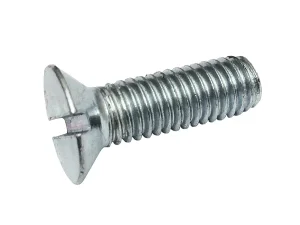 3mmx20mm Countersunk Slotted Machine Screw Zinc plated